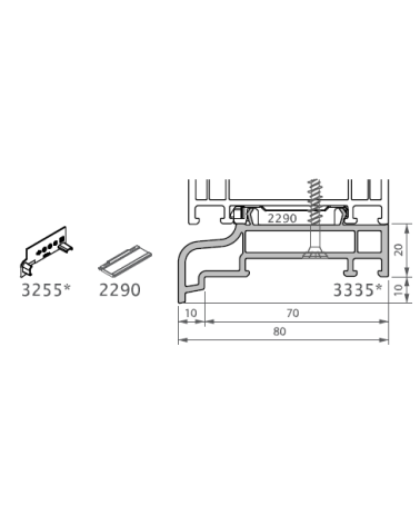 Seuil standard 20MM deceuninck