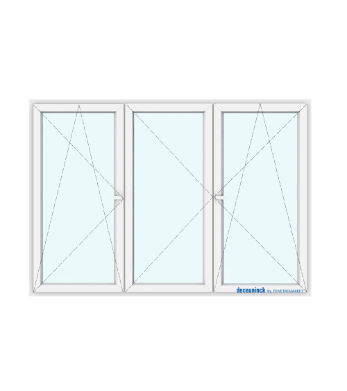 Fenêtre triples ouvrant et oscillo battant